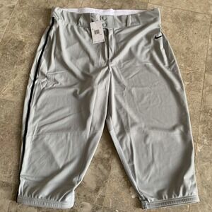 Nike Vapor Select Baseball Pants Mens SZ 3XL Gray New BQ6432-052